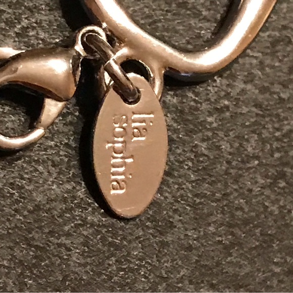 LIA SOPHIA SILVER-TONED GEOMETRIC NECKLACE - Picture 3 of 11